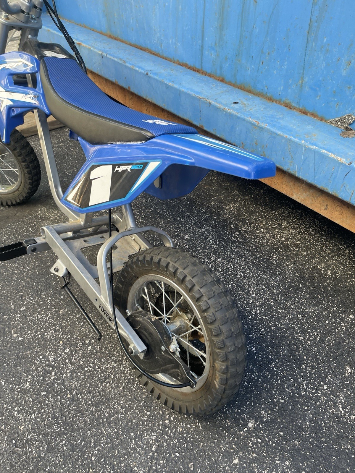 Hyper HPR350 24V Electric Ride-On Dirt Bike Mini Bike, Blue (2024)