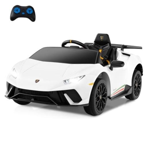 12V Kids Electric Vehicle – Licensed Lamborghini Huracan – 12V – White