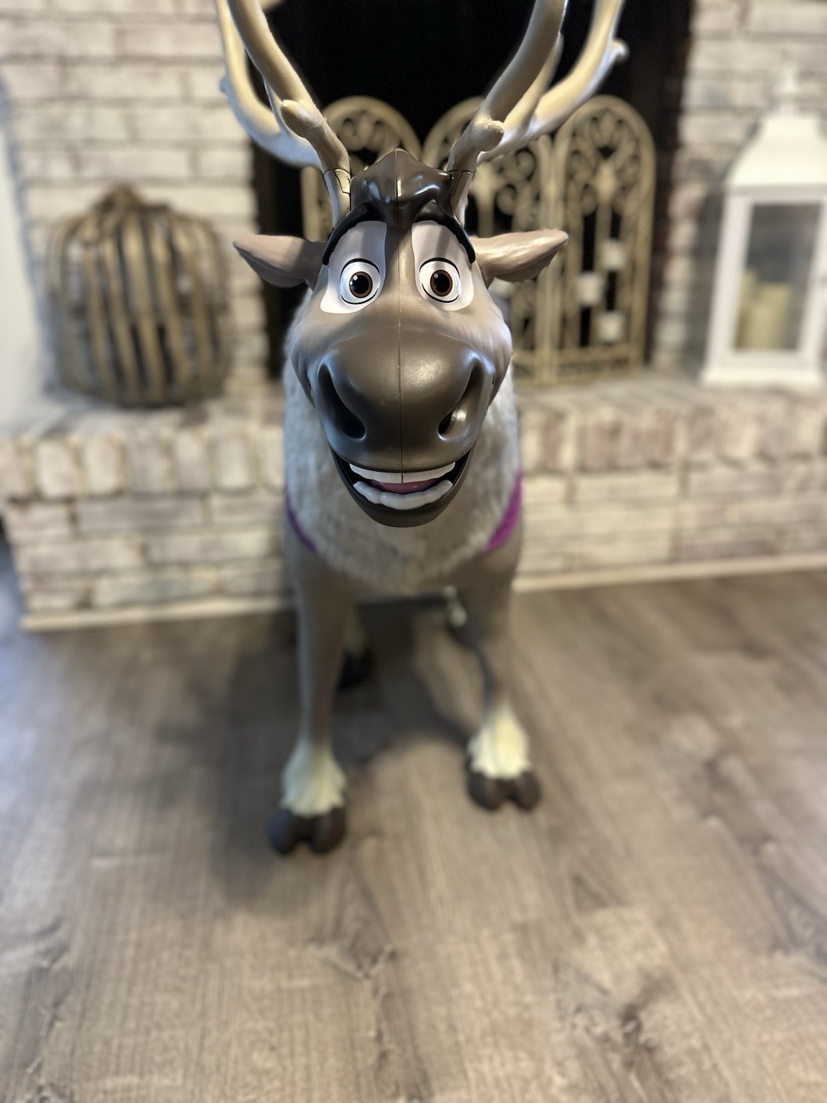 Disney Frozen 2 My Size Playdate Sven Reindeer Ride On Toy with Sounds Life-Size