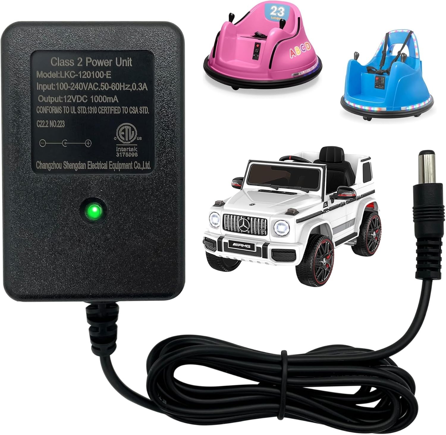 Cargador De 12 V Para Ninos Electric Ride-ons Cars Bateria Universal De 12 V…