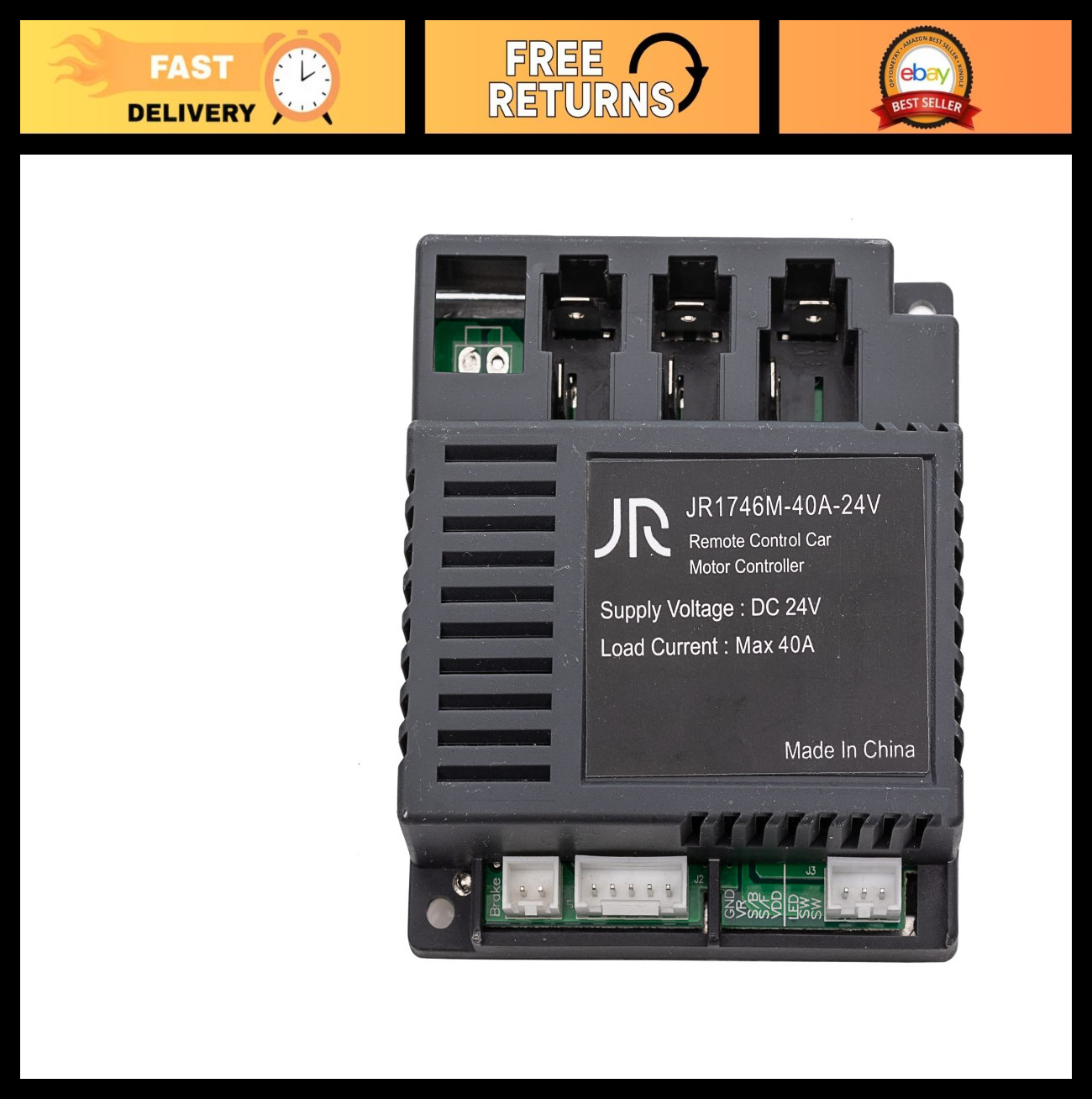 24V Electric Ride-On Car Controller Motherboard for Kids’ Toys – Replacement Par