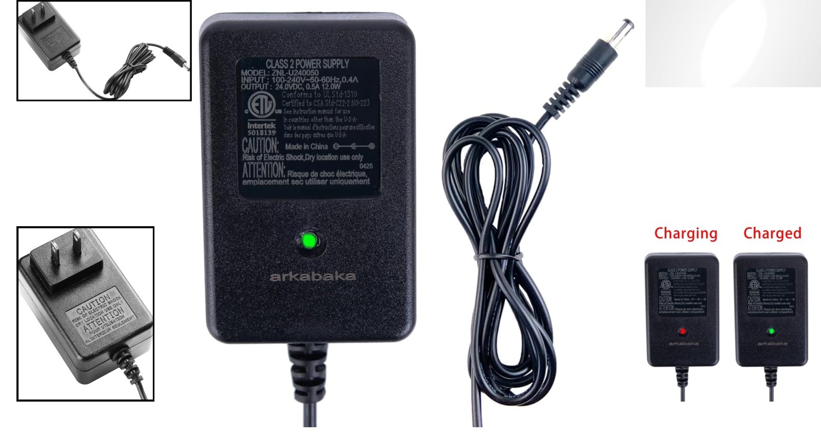 24V Charger for Ride-On Toys with LED Indicator – Safe Charging Solution