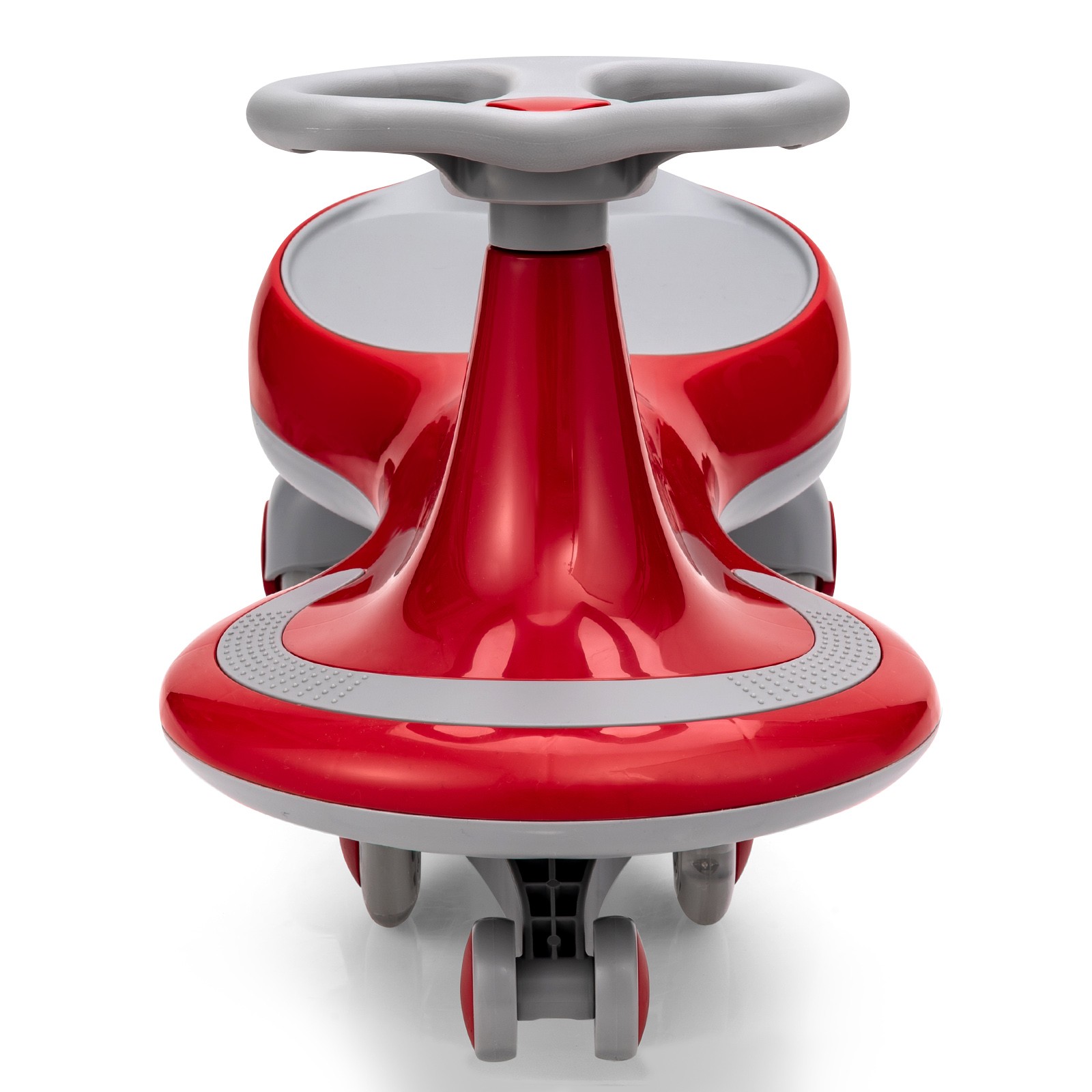 Babyjoy Wiggle Car Ride-on Toy w/ Flashing Wheels for Toddlers & Kids Red