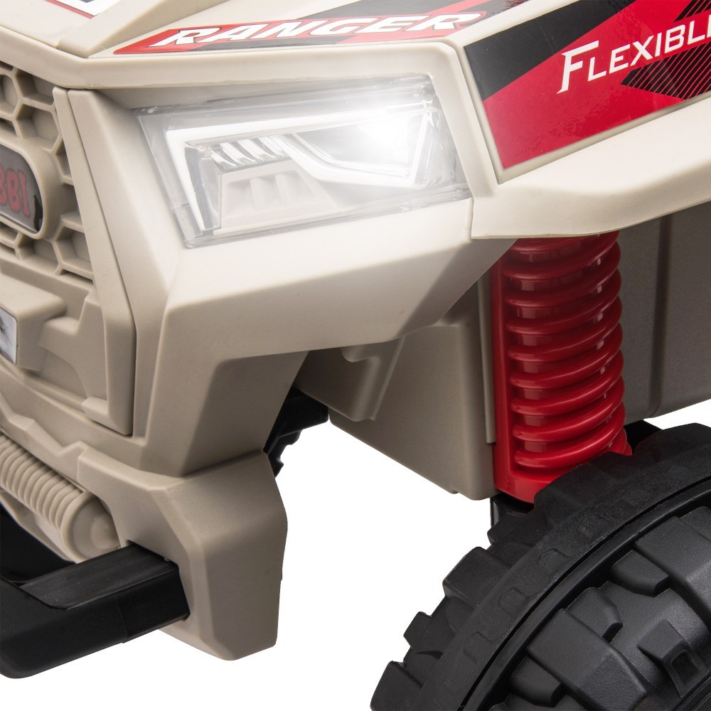 12V kids Ride On Mini UTV Electric Car Front LED Lights & Horn For Children