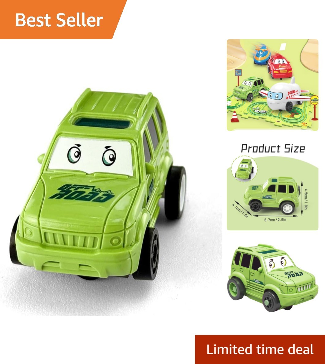 Amazing D-Jeep Race Car – Requires 1 AAA Battery, Perfect Gift for Kids