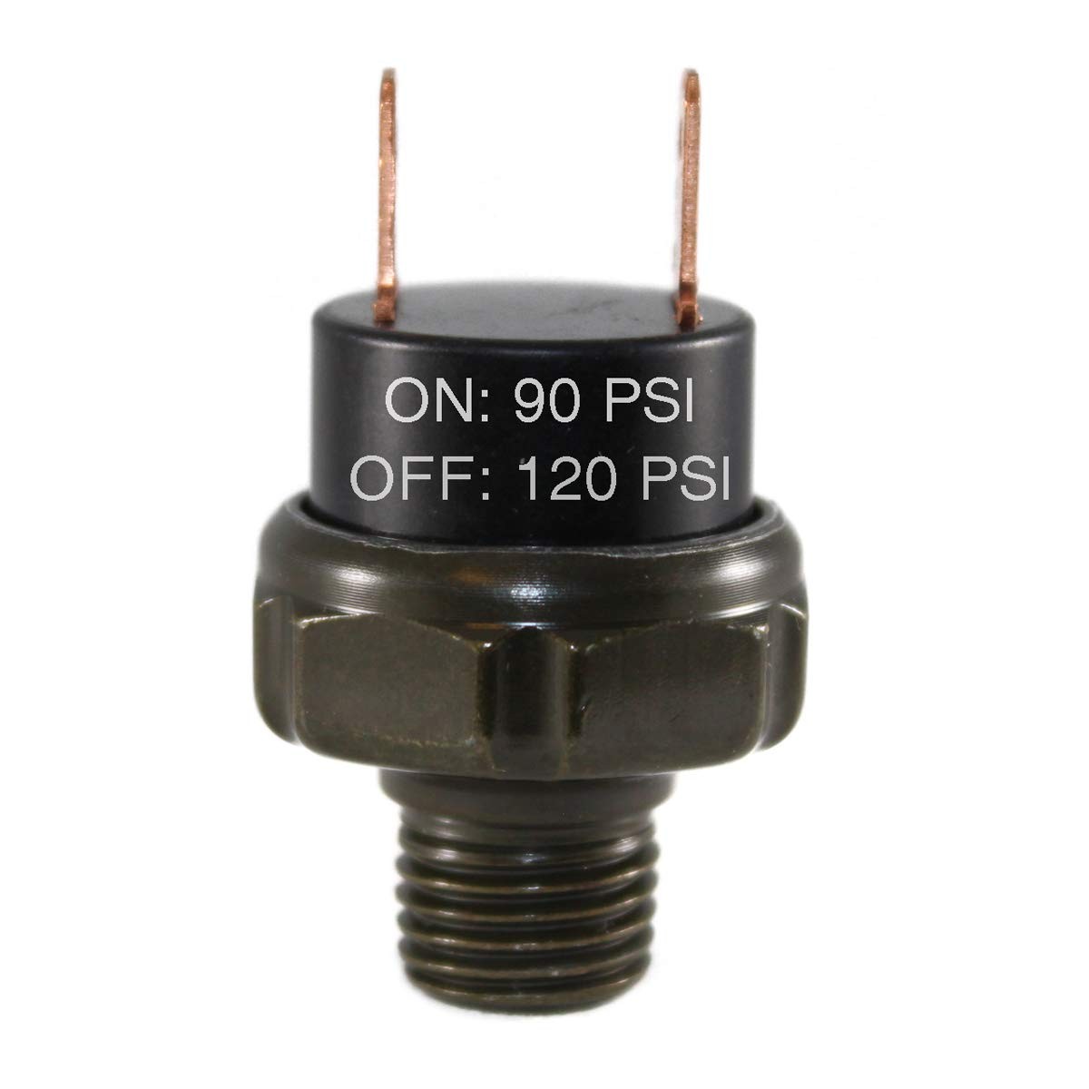 90-120 PSI Air Pressure Switch Tank Mount Type Thread 1/4″ NPT 12V/24V for Tr…