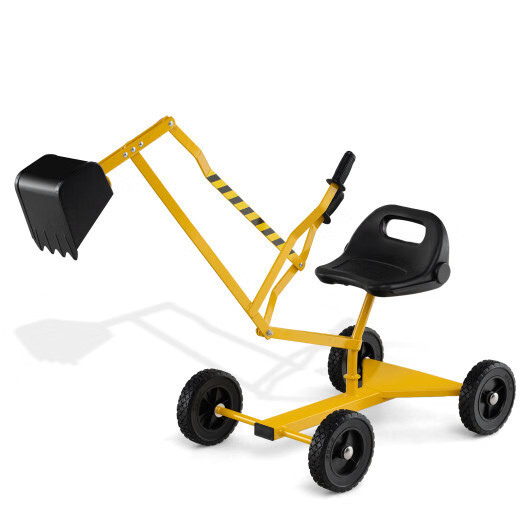 Sand Digger for Kids Sandbox Toy Digger with 2-Handed Controls and Flexible Shov