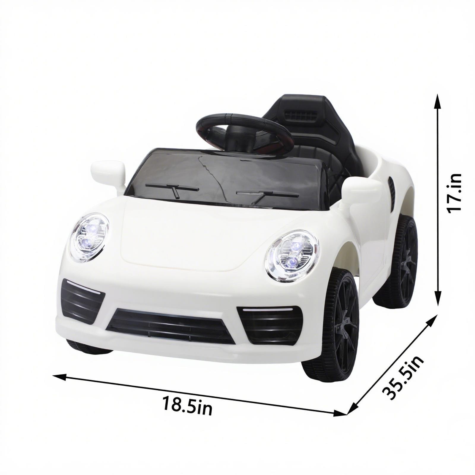 Ride Along Children’s Toy Car with Manual and Parental Controls MP3 Player LED