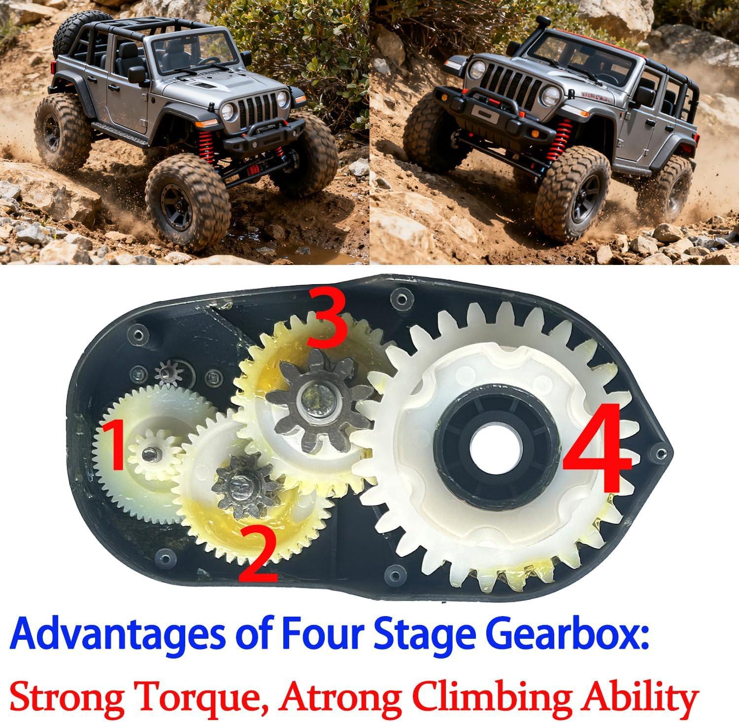 24V High Power Gearbox for Power Wheels, High Torque 24 Volt Motor 30000RPM with