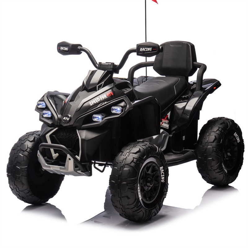 24V Kids Ride On Toy Electric ATV 4-wheel shock absorber 1.24-3.73MPH Aged 3-12