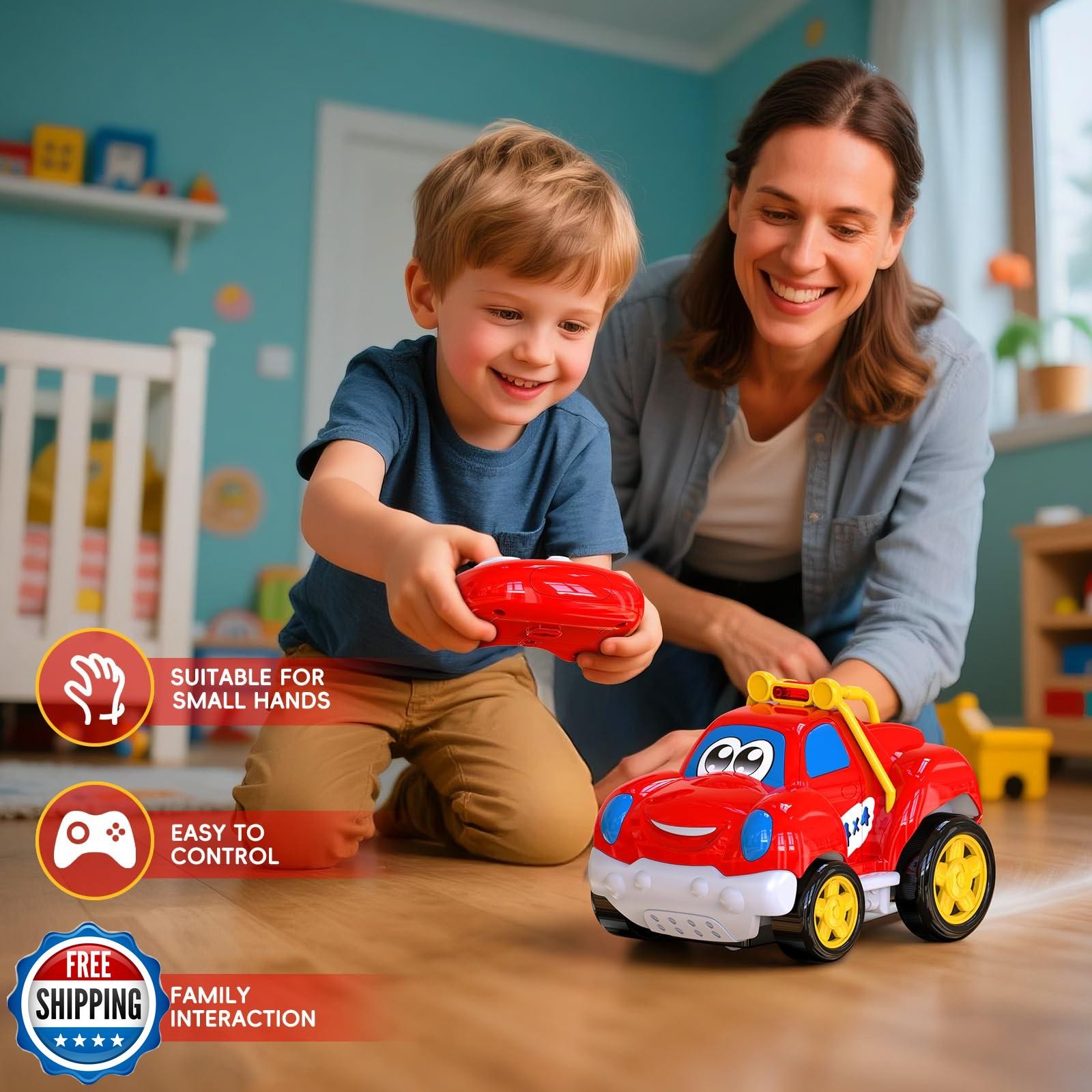 AEROQUEST Toddler Remote Control Car Pickup Truck Toy for Kid Car