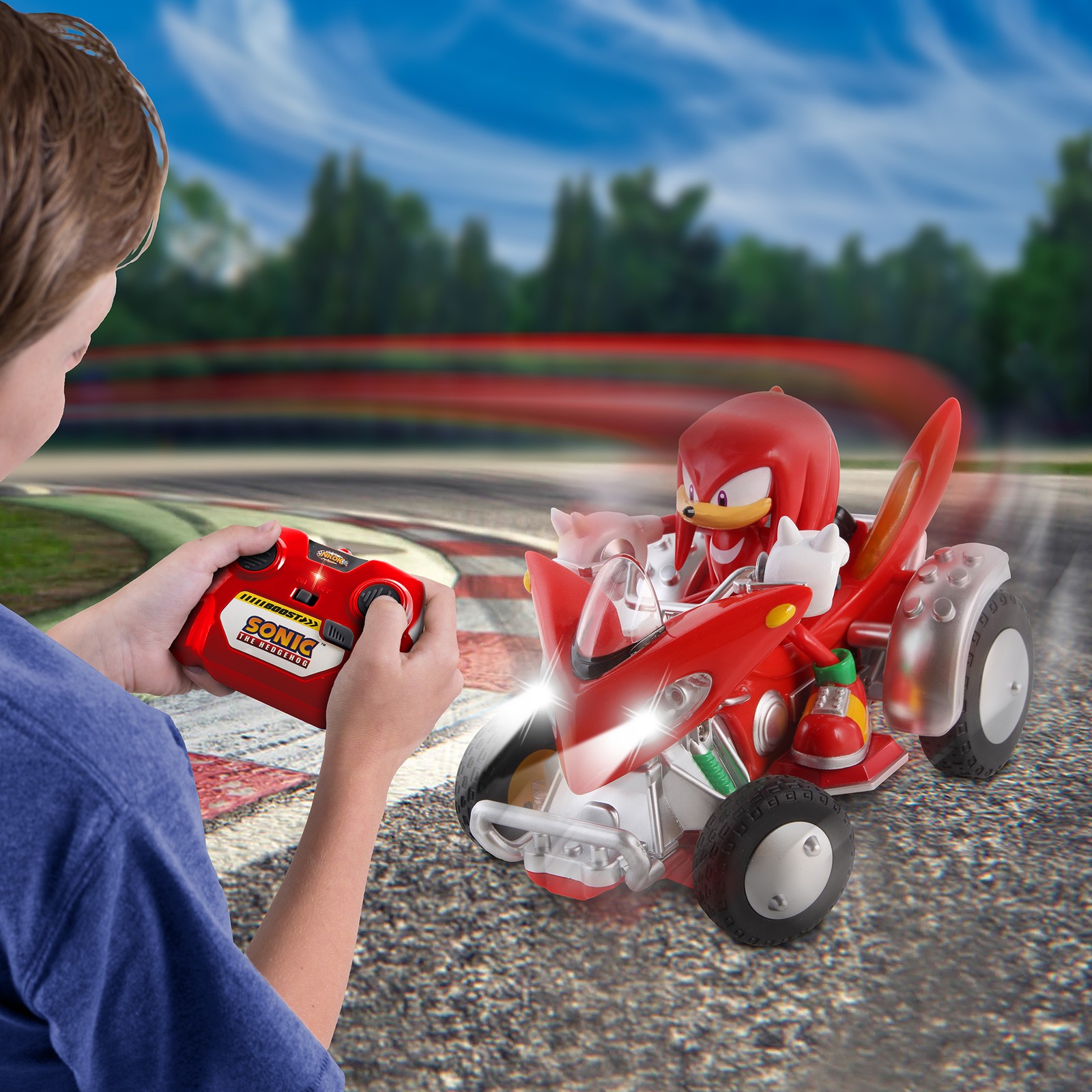 NKOK Sonic and Sega All Stars Racing Remote Controlled ATV Car w/ Lights