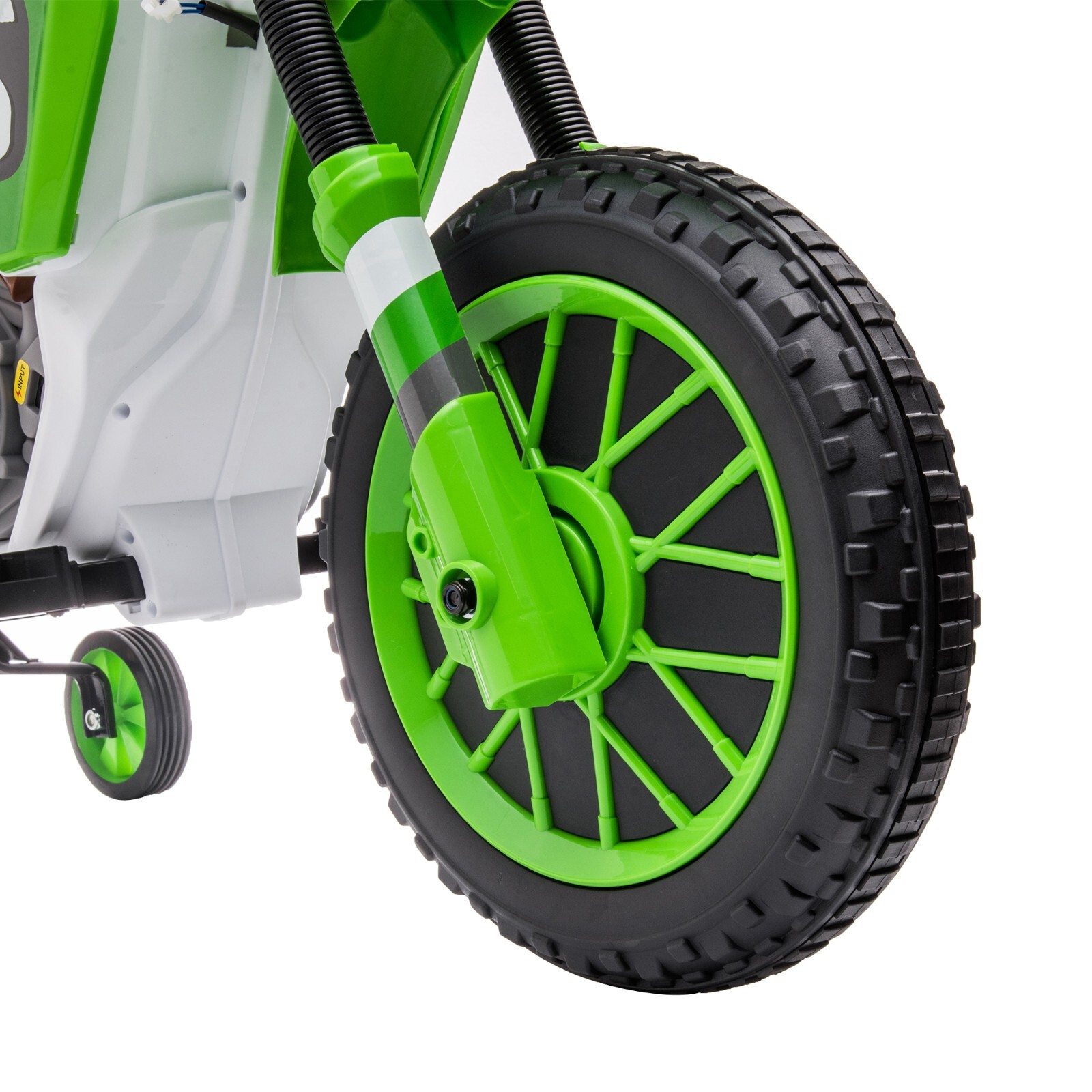 TOBBI 12V Electric Motorcycle for Kids, Motorized Vehicles w/ Training Wheels