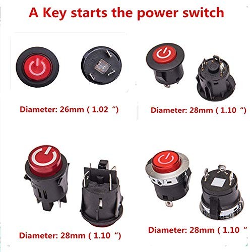 A Key Starts The Power Switch Button Start Switch Accessory for Kids Powered