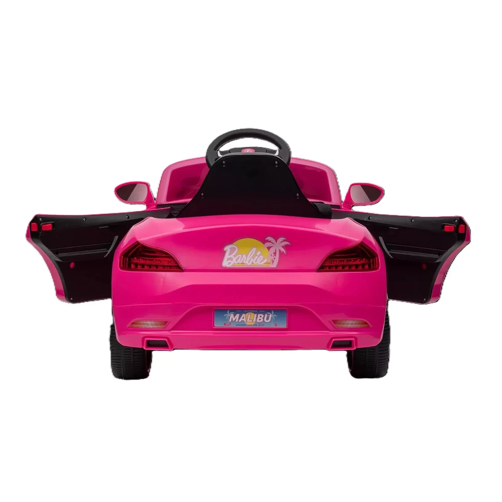 Barbie Convertible 6V Battery-Powered Ride-On Car w/ Remote Control, Ages 3+
