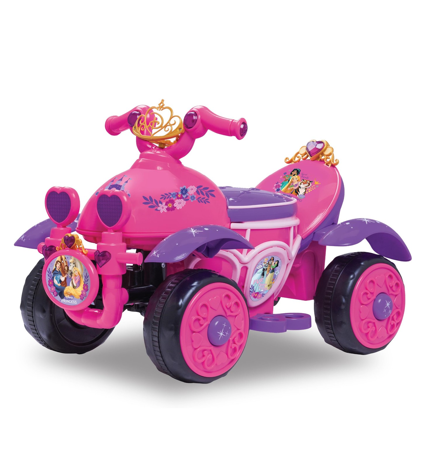 Kid Trax Toddler Disney Princess Electric Quad 6 Volt, Pink