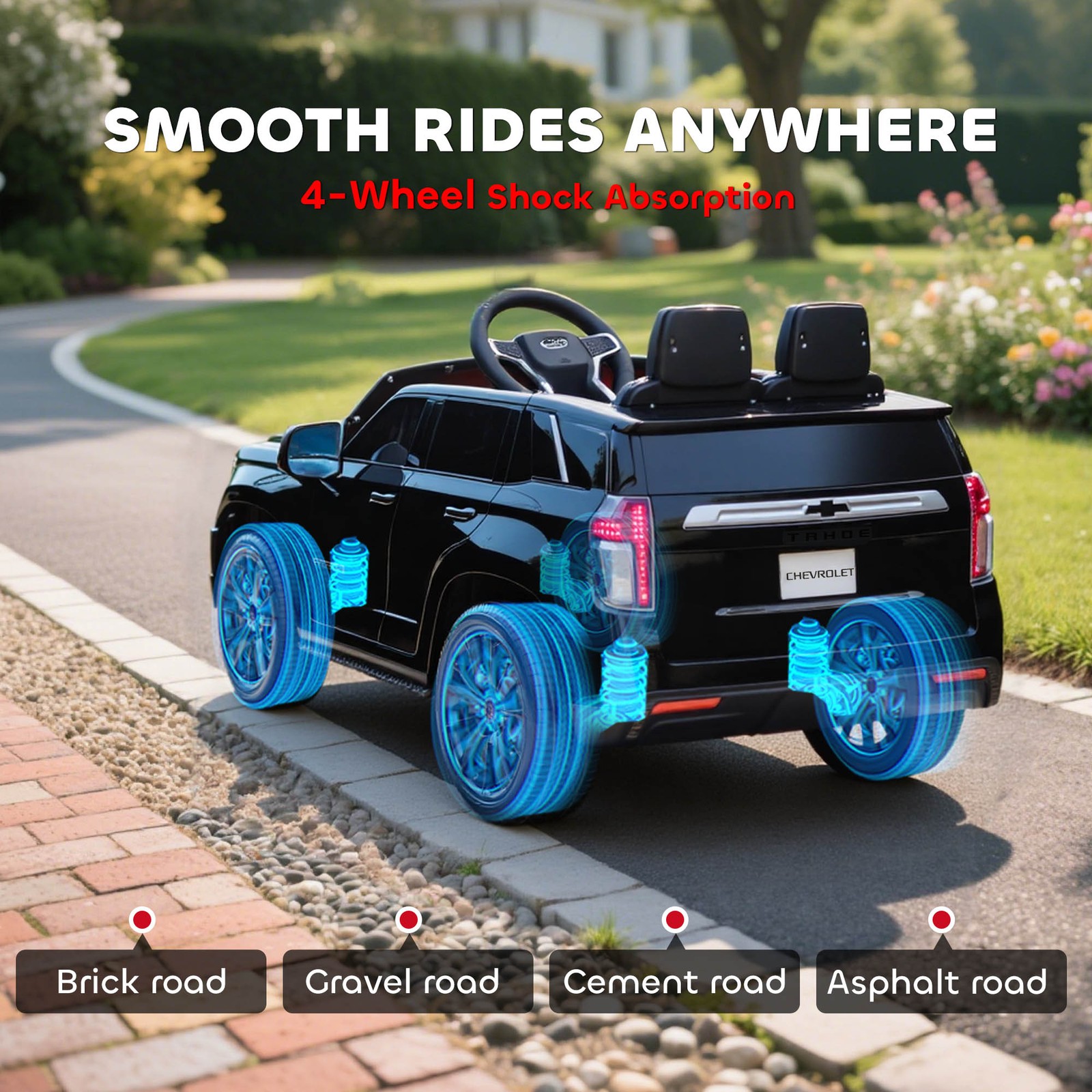 Electric Ride on Car, 12V Kids Ride-on Toy, Black