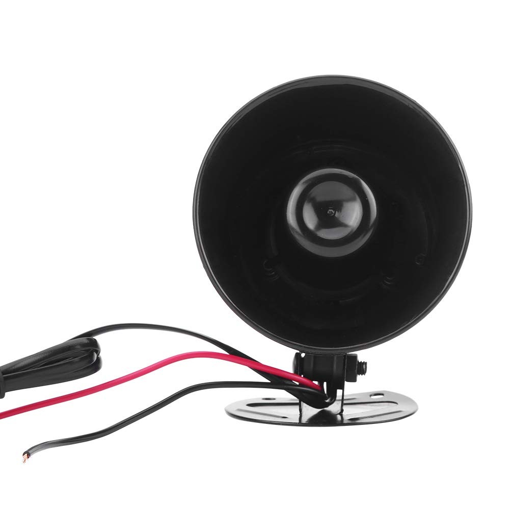 Motorcycle Horn,12V 30W Car Motorcycle Alarm Warning Siren Horn 3 Sound Speaker