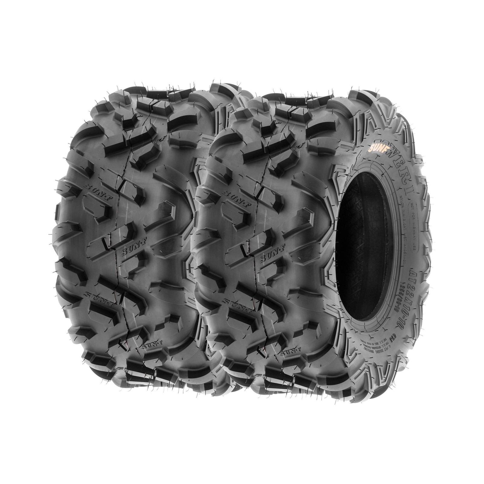 SunF 145/70-6 16×8-7 All Terrain Tires ATV UTV 6 PR POWER II A051 – BUNDLE