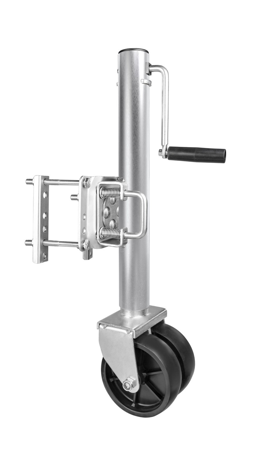 MaxxHaul 70149 Trailer Jack with 11-1/2″ Lift, Swing-Back Design, Side Wind H…