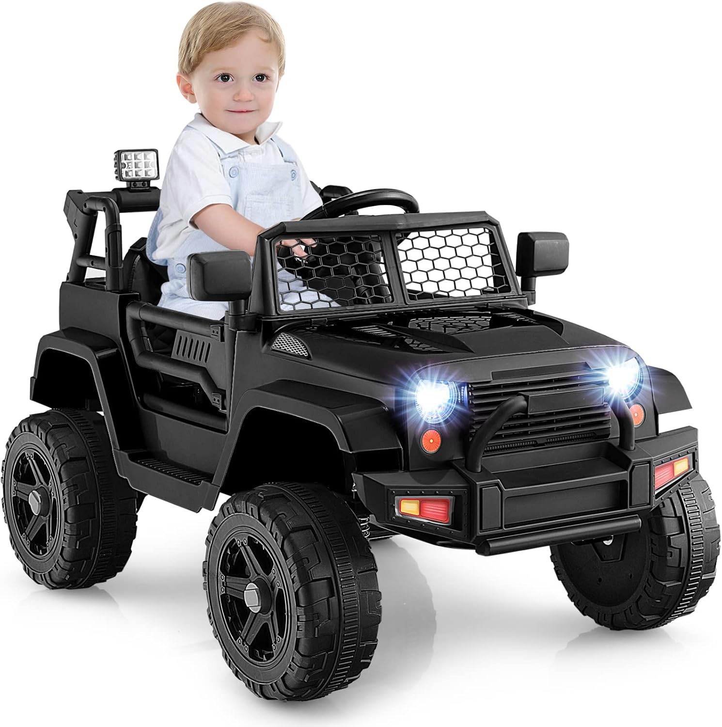 Ride on Truck, 12V Battery Powered Vehicle Ride on Car with Remote Control, S…