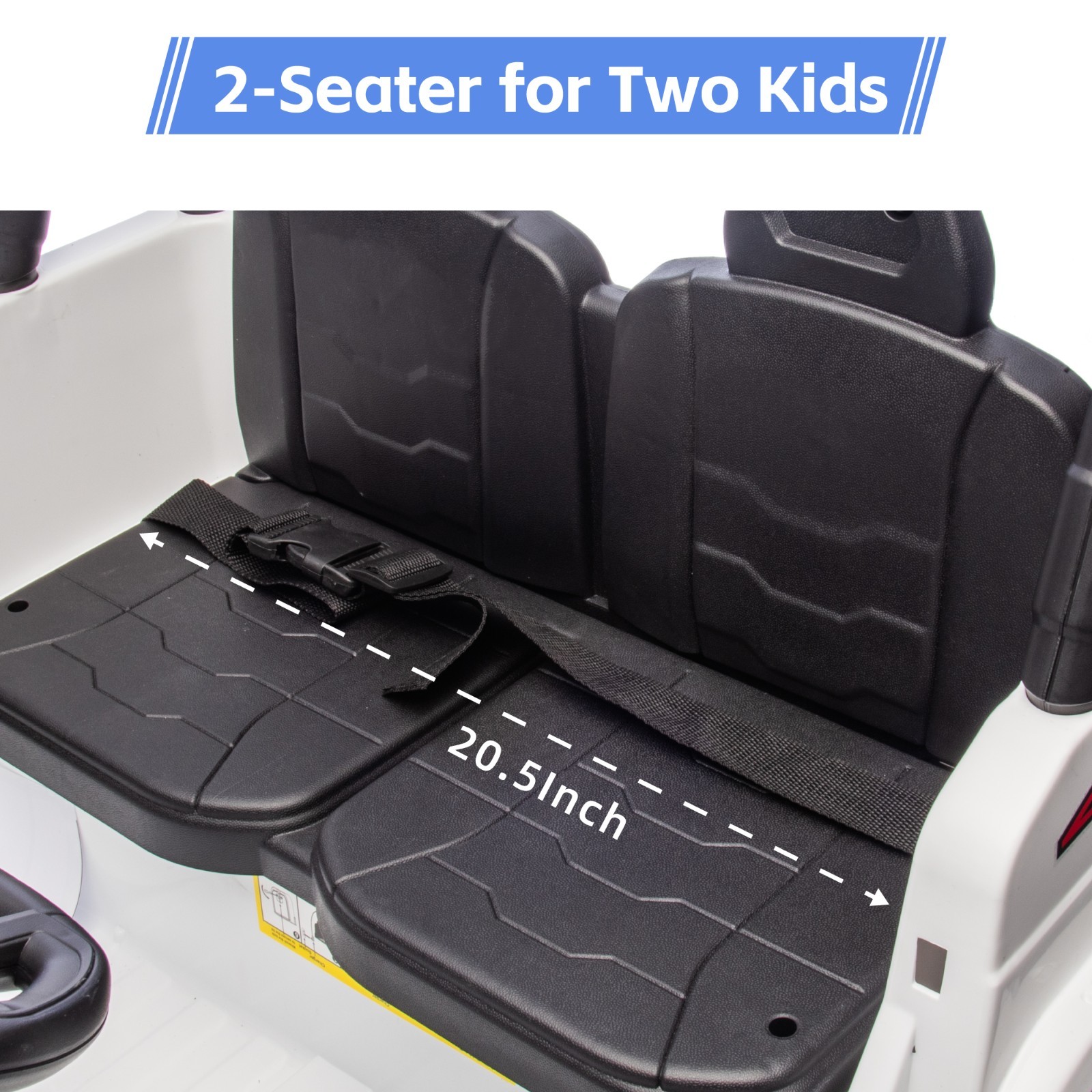 24V Kids 2 Seater Truck Ride on Toy 3-6mph Low & High Speed w/Remote Xmas Gifts