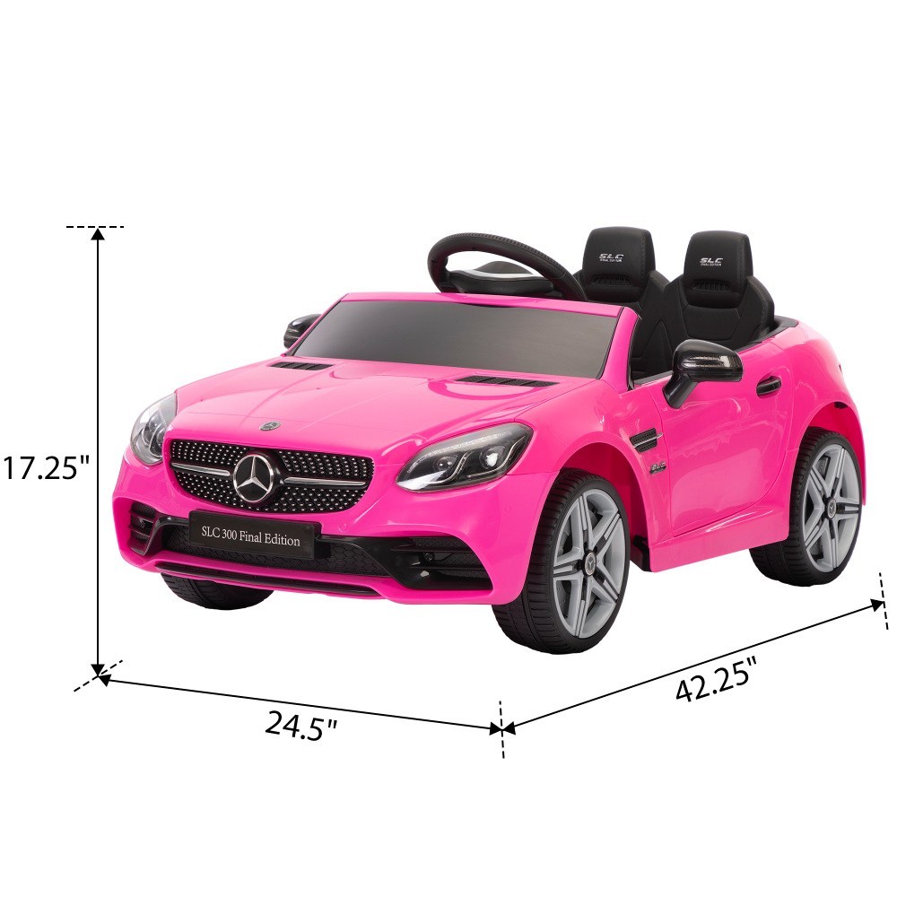 12v Kids Ride On Sports Car with LED Lights & Horn For Children 3-6 Years
