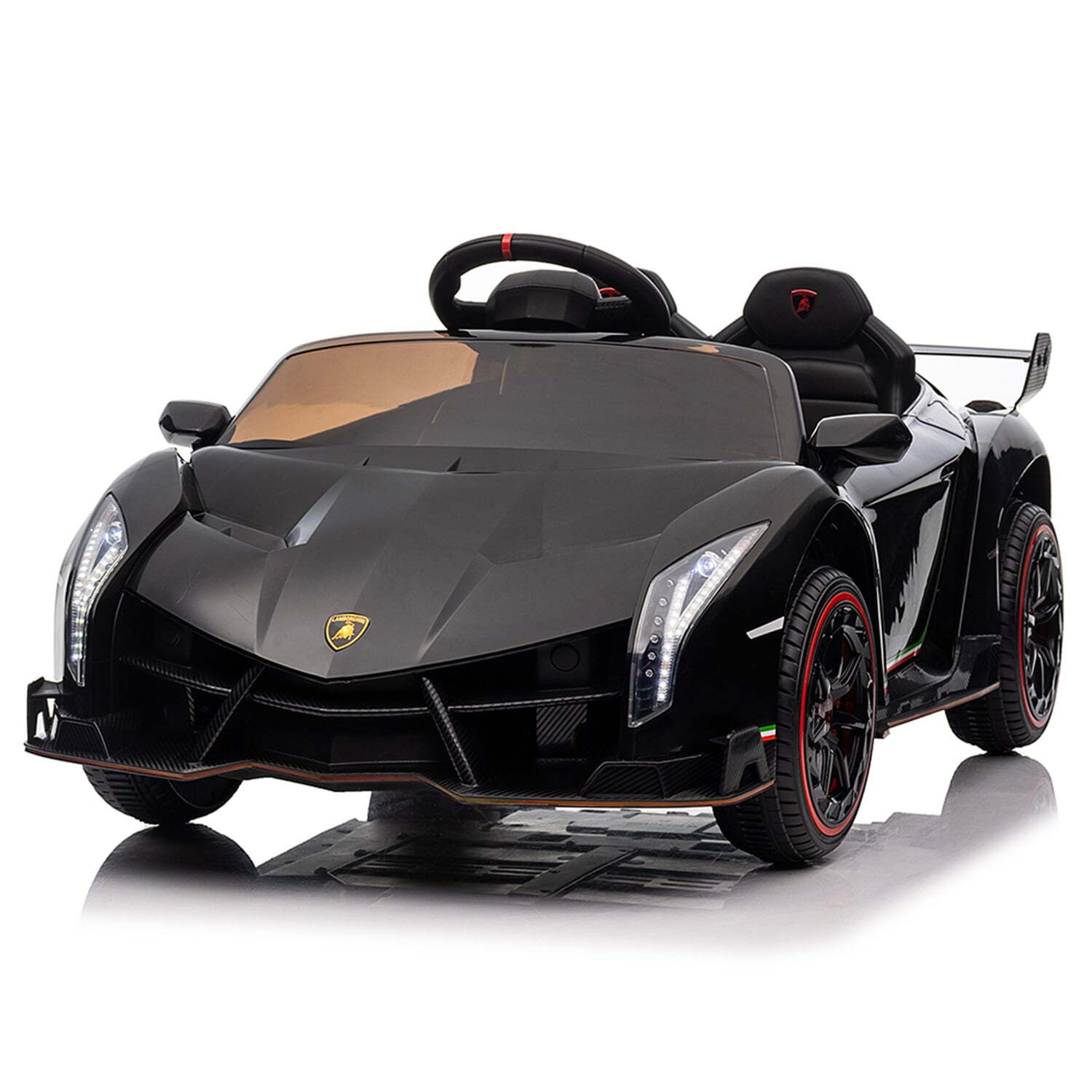 12V Powered Ride Ons for Kids Licensed Lamborghini Poison Small Dual Drive Sport