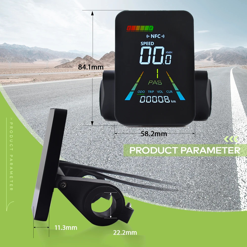 F3【UART2】Turn On The NFC Fatbike Screen E Bike LCD Display Electric Scooter Spee