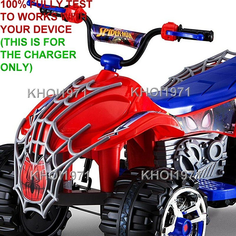 WALL charger AC adapter =02FOR KT1301I Kid Trax Spiderman Power ATV 12V ride on