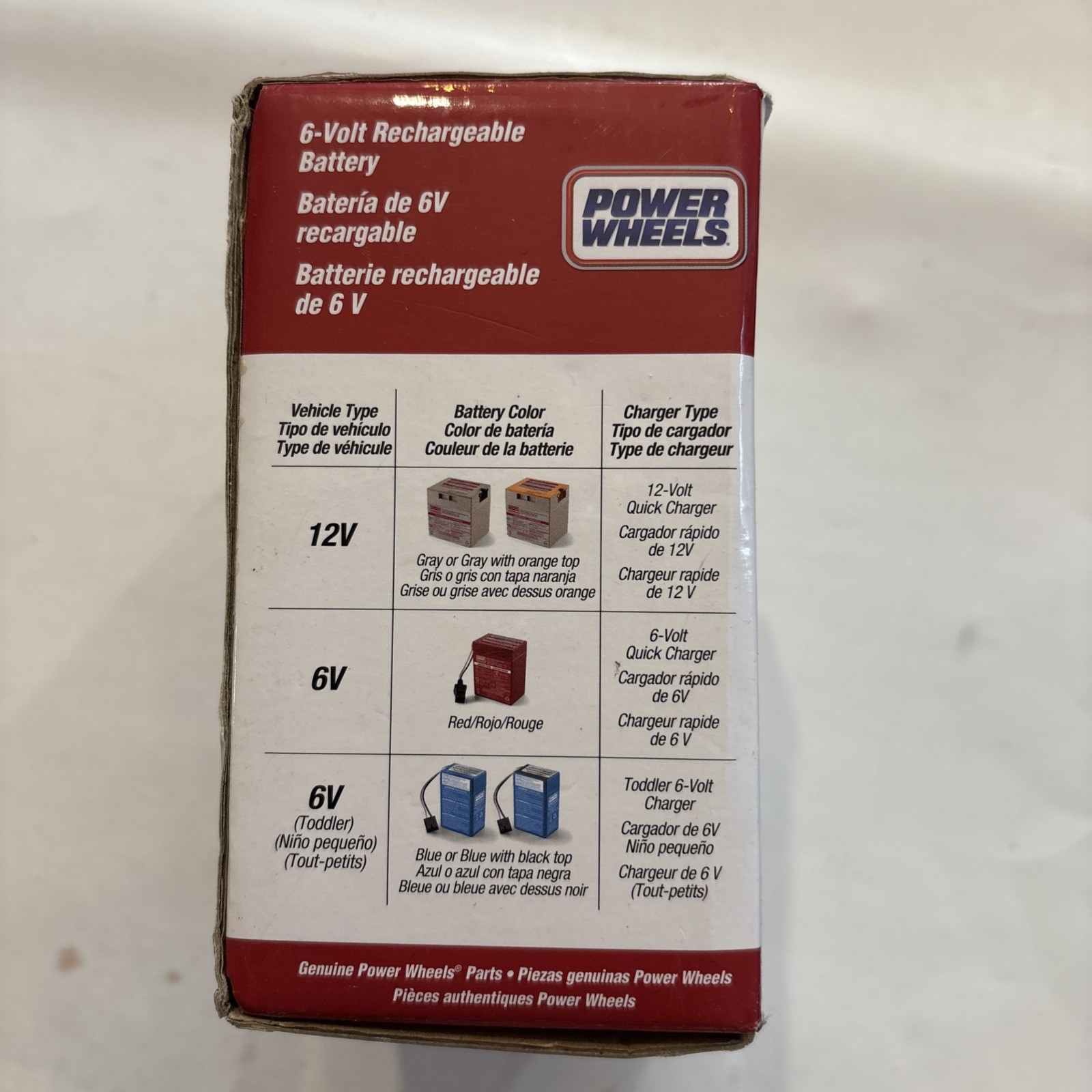 Fisher-Price Power Wheels 6-Volt Rechargeable Battery New Old Stock Made In 2019