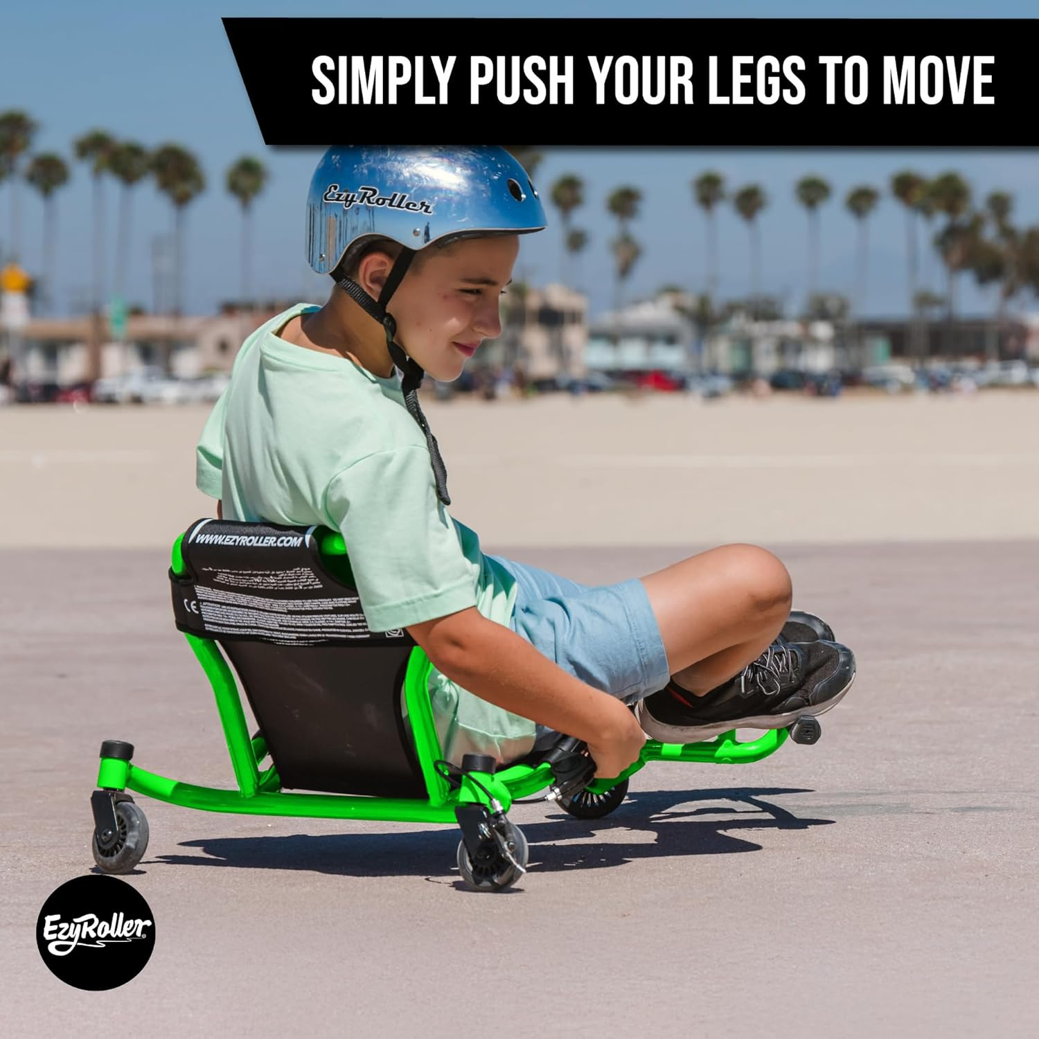 Spinner X Ride on Toy for Kids, Ages 4-12, up to 154 Lbs – Green