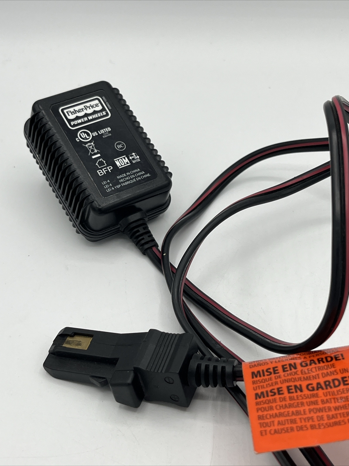 Fisher Price Power Wheels 00803-1295 Class 2 Battery Charger OEM Genuine
