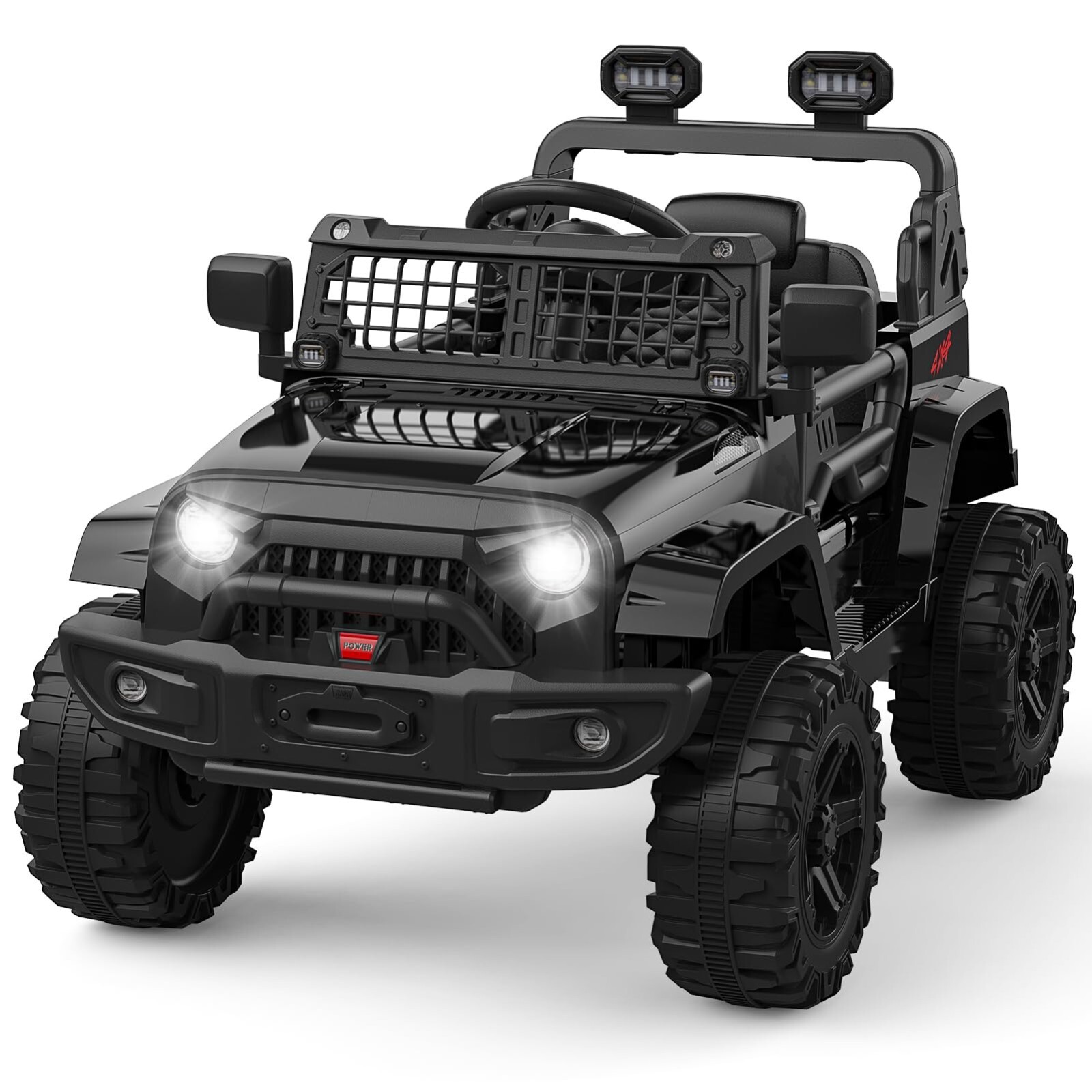 12V Kids Car Power Wheels Ride-on Truck Vehicle with Remote Control &LED Light