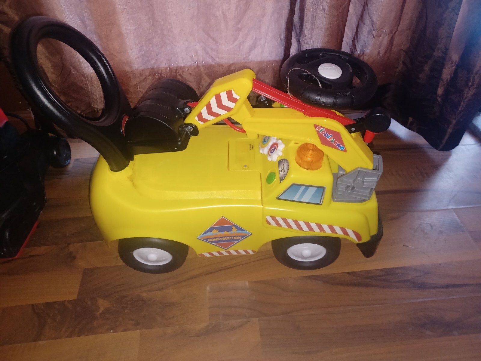 Kiddieland Construction Deluxe Lights and Sounds Activity Ride-On 1-3 Years NEW