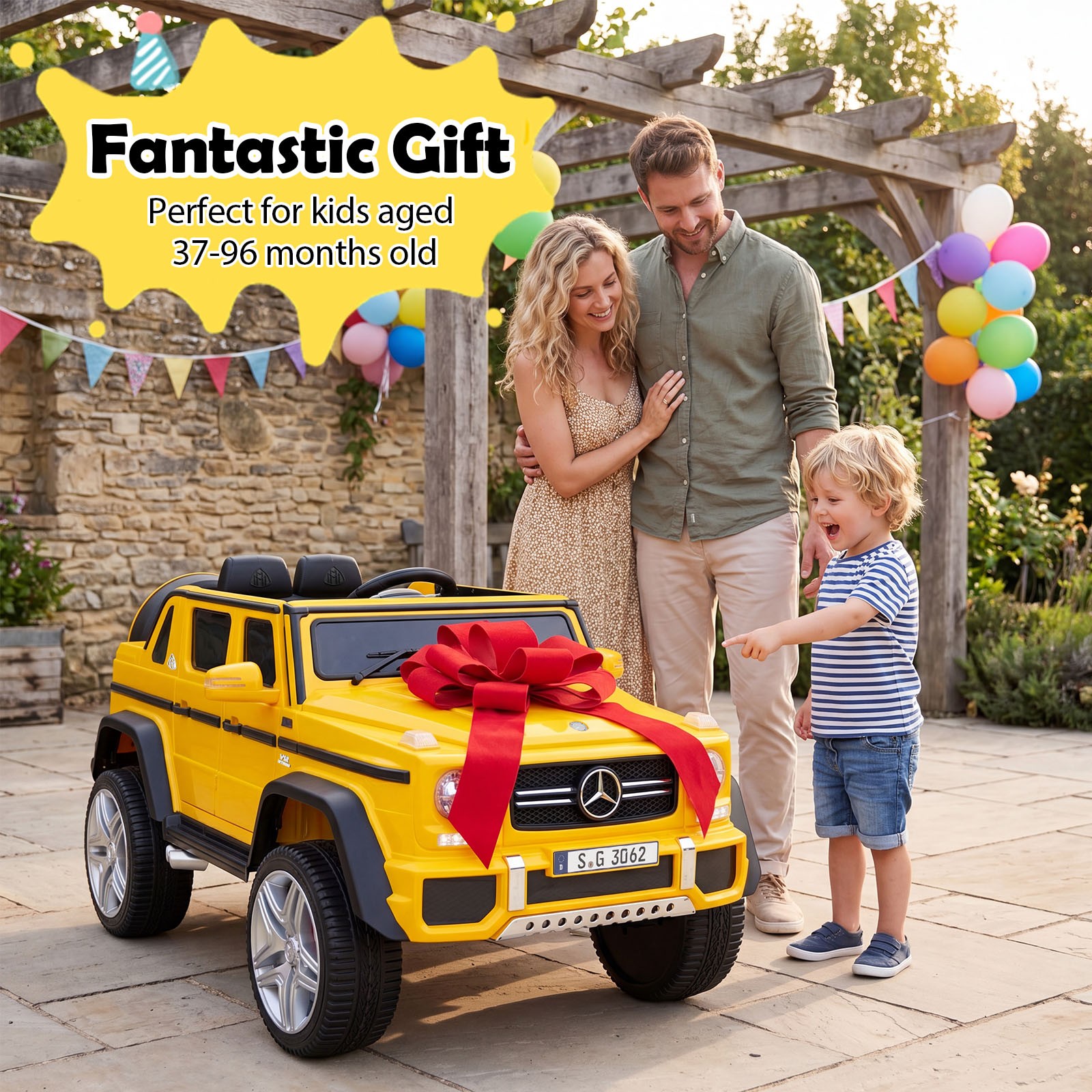Licensed Mercedes-Benz Maybach G650S Kids Ride On Car w/Parent Remote Control