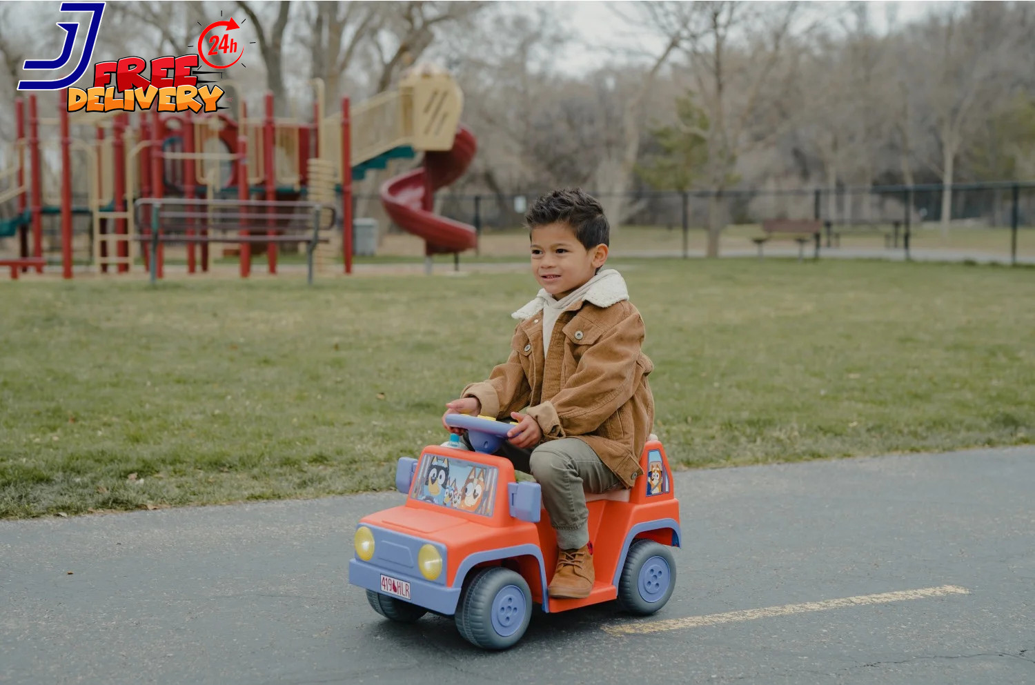 6V Battery Powered Ride on Car with Sounds, Kids Ages 2+