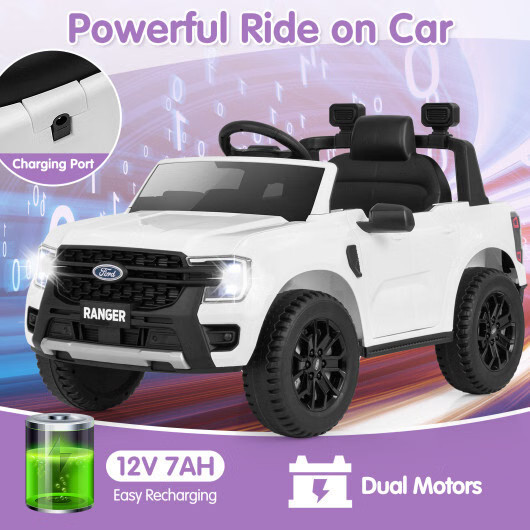 12V Electric Kids Ride on Car Licensed Ford Ranger with Remote Control and Music