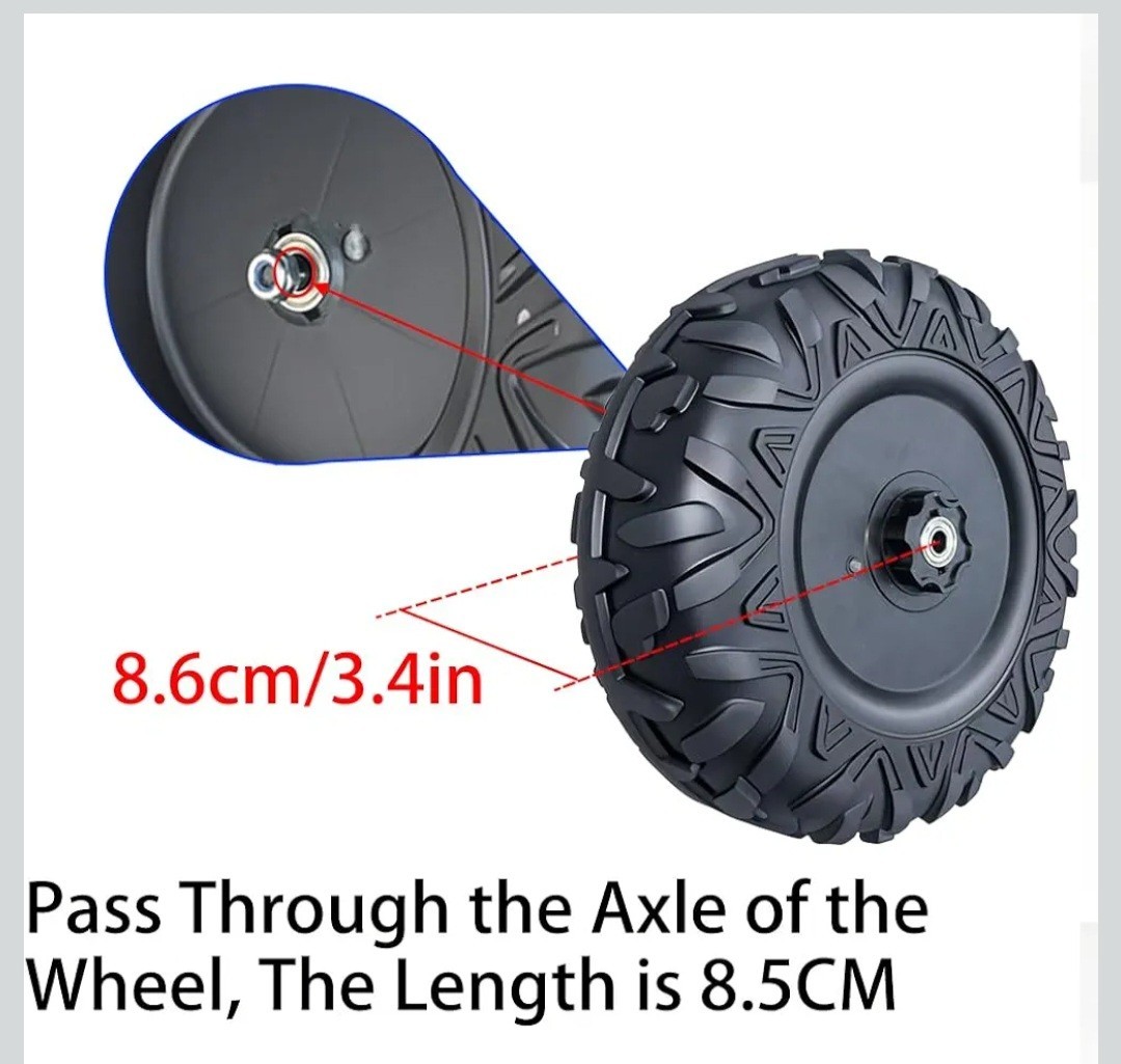 2Pack 33CM/13” EVA Solid Compound Tire for Power Wheels Ride on Car ﻿Alligator