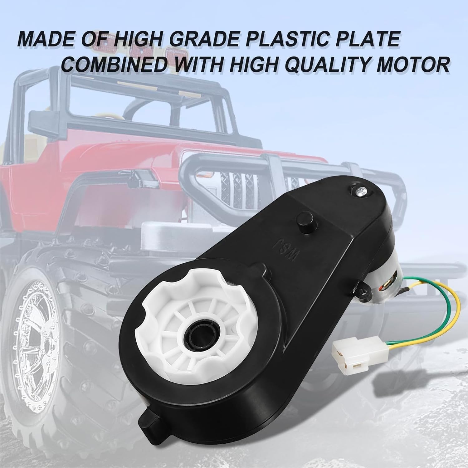12V Ride On Upgrade Motor Gearbox 2Pcs12V RS550 40000RPM Powered Wheels Elect…