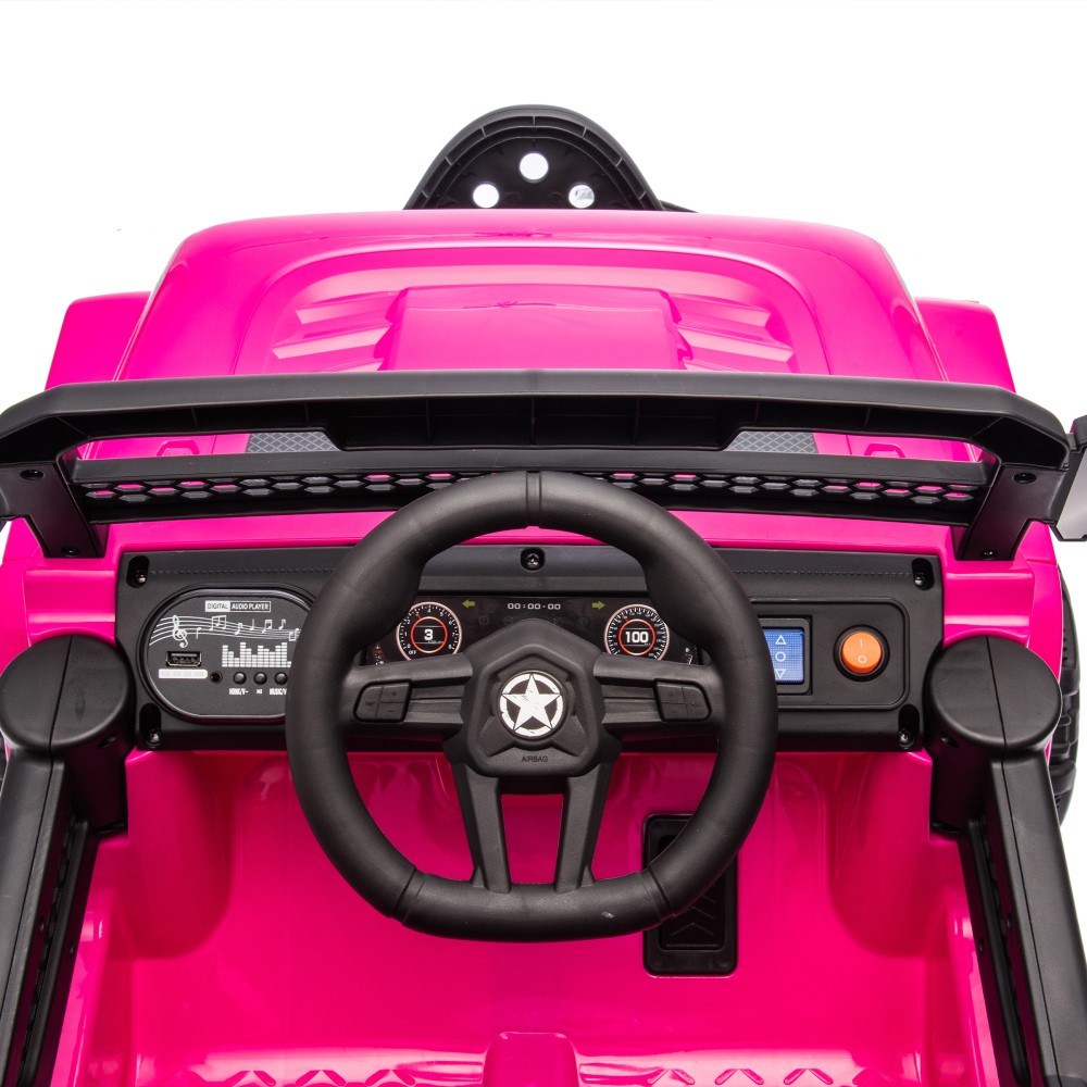 2 Seater Kids Electric Car 12V Ride on Toy Wheel Truck with Remote Control, LED