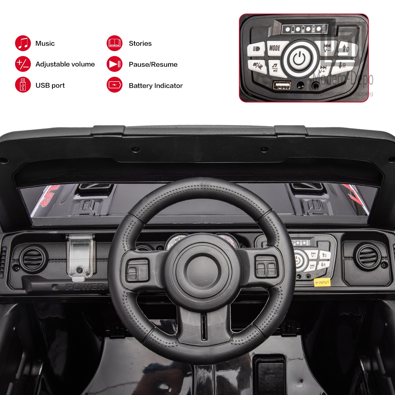 12V Electric Kids Ride On Truck W/ Remote Control DIY Sticker 2 Motor MP3 Player
