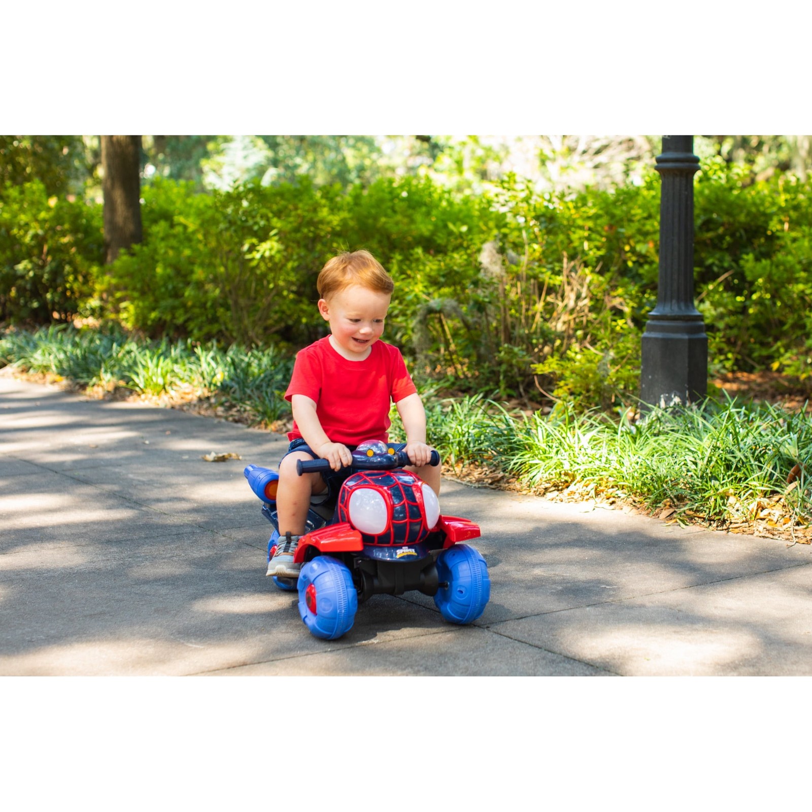 Marvel Spider Man 6V Electric Ride On Quad ATV Toddler Car Toy Ages 1 To 3 New