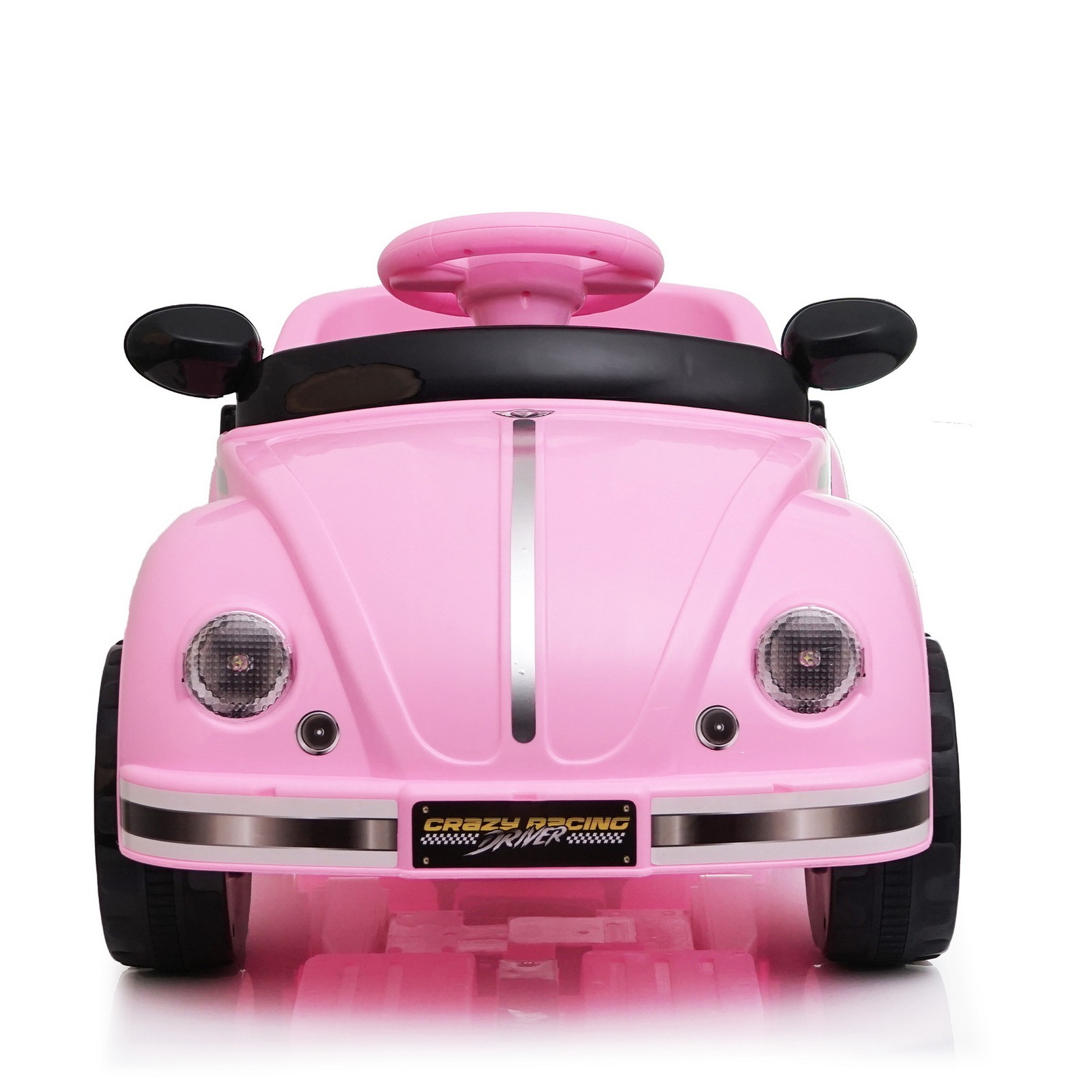 Cuteness Vintage Style 12V Kids Ride On Car RC Parent Control LED Light Music