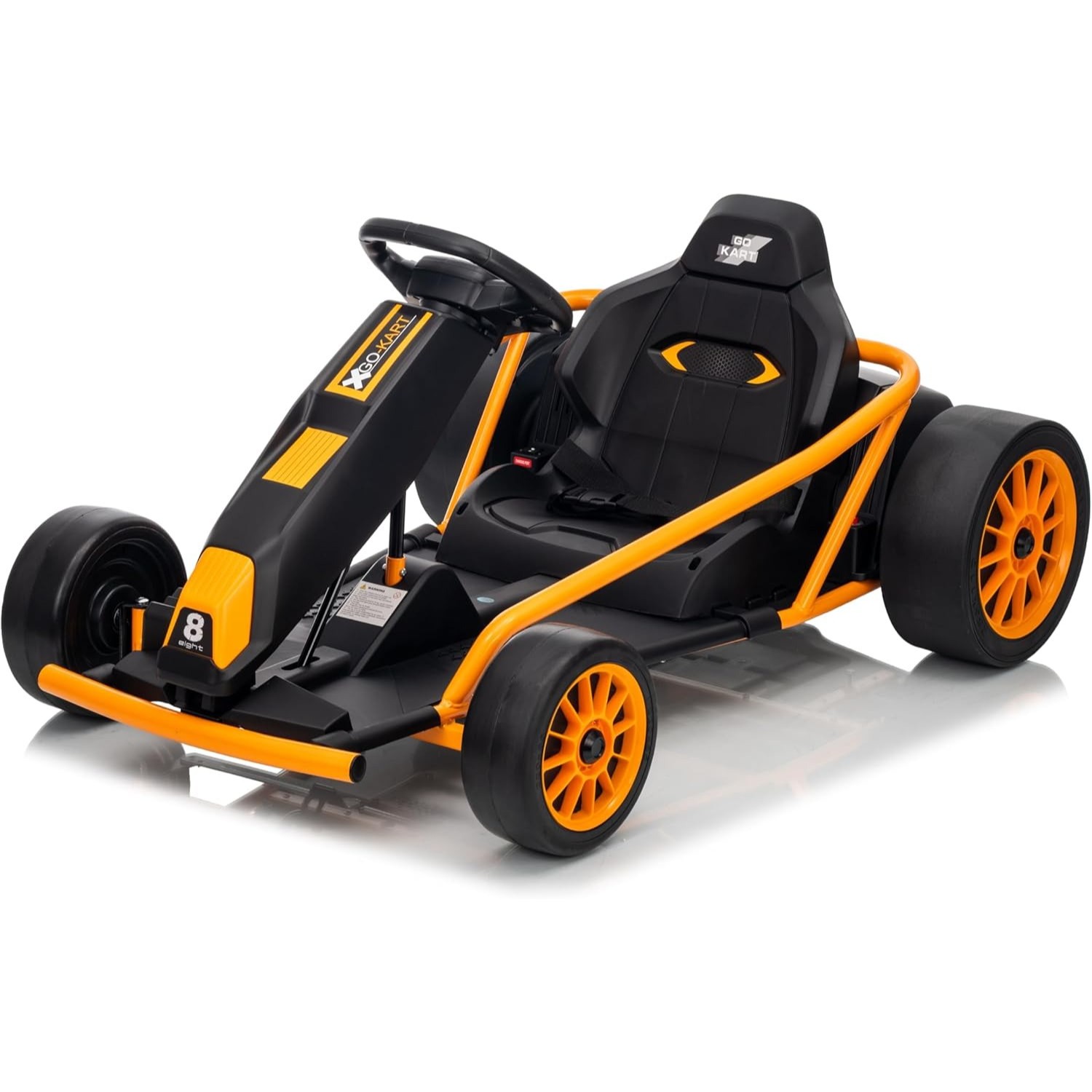 24V Kids Go Kart Electric Ride,Dual 250W Motors, 9Ah Battery, Fast 8MPH Drifting