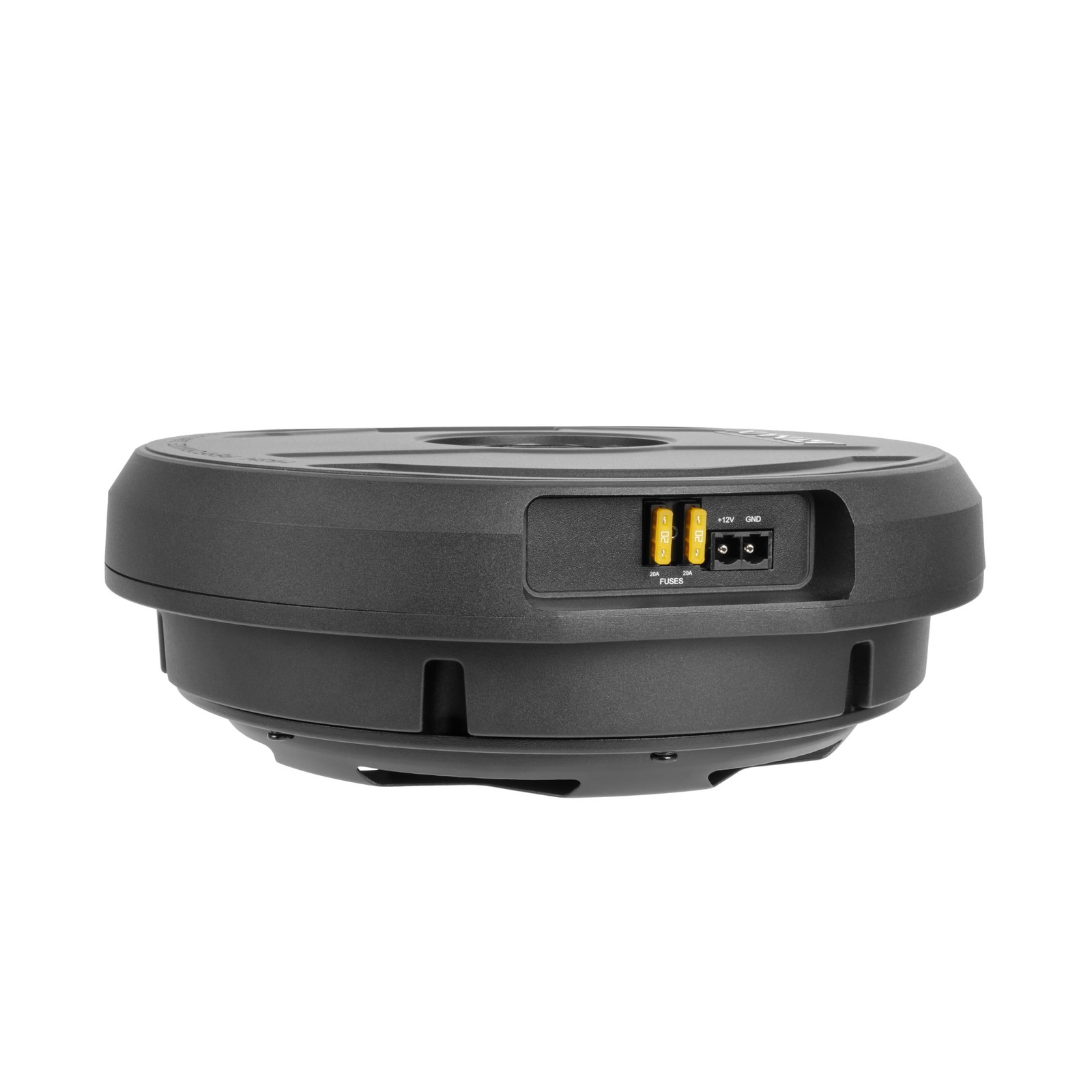 NVX QBSTA 900W Max (300W RMS) 11″ Powered Spare Tire Subwoofer Box with Built…