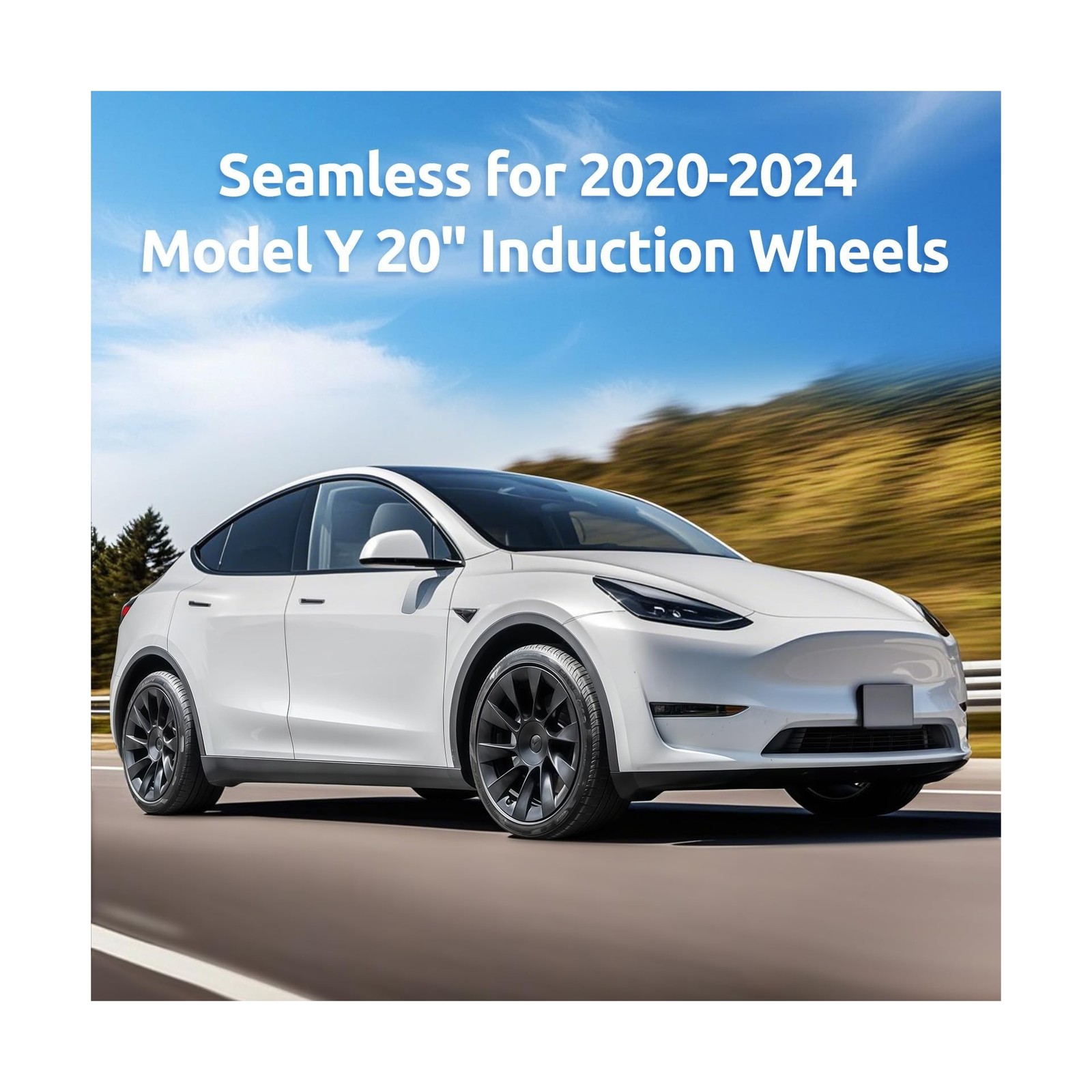 Wheel Rim Protector for Tesla Model Y 20 Inch Induction Wheels All-in-one Car…