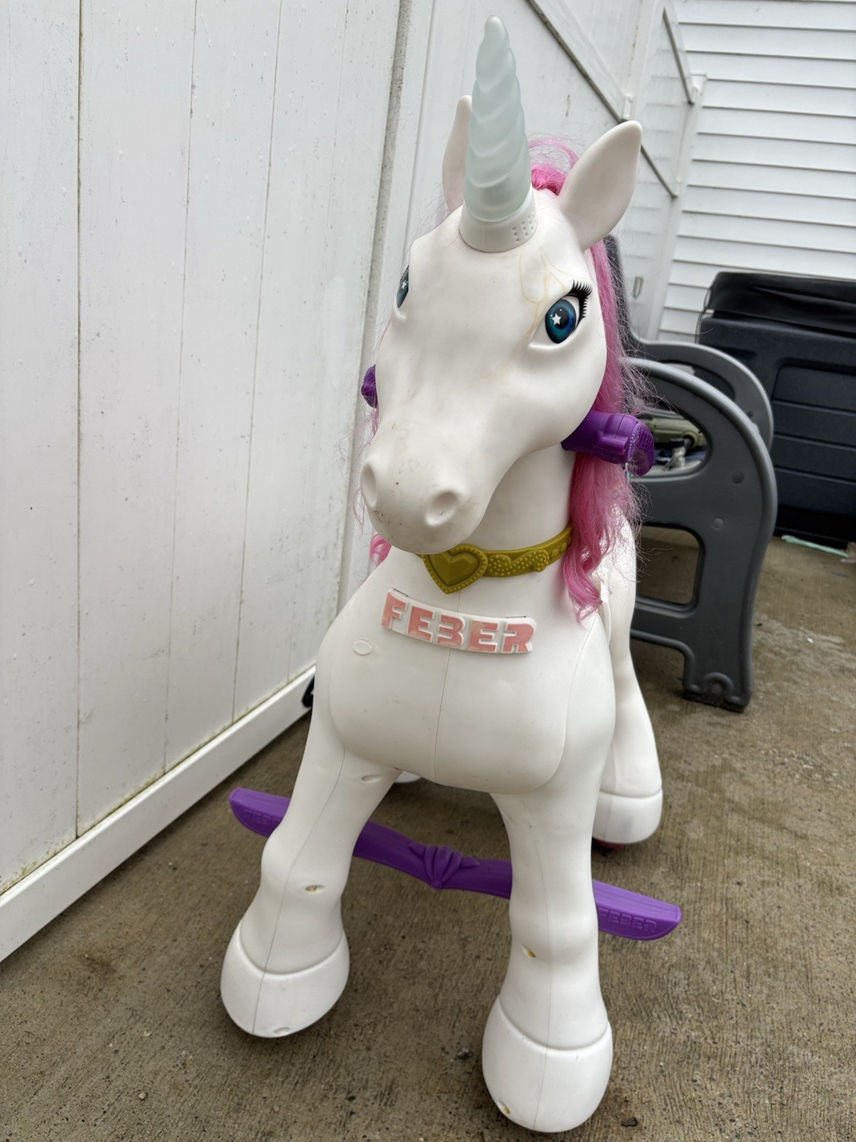 Famous Feber My Lovely Electric Ride-On Unicorn Toy 12 Volt