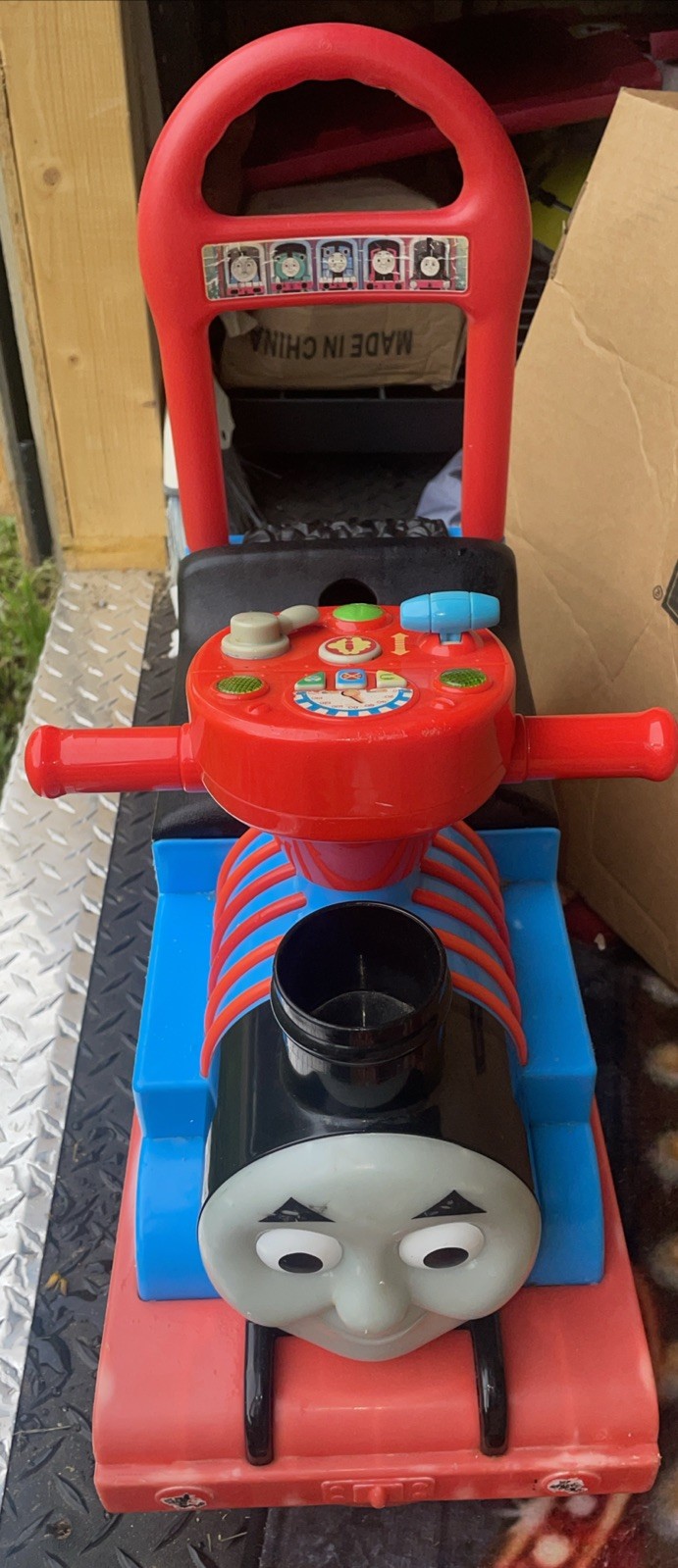 Kiddieland Thomas The Train Tank Engine Ride On Push Toy 2010 Sounds And Storage