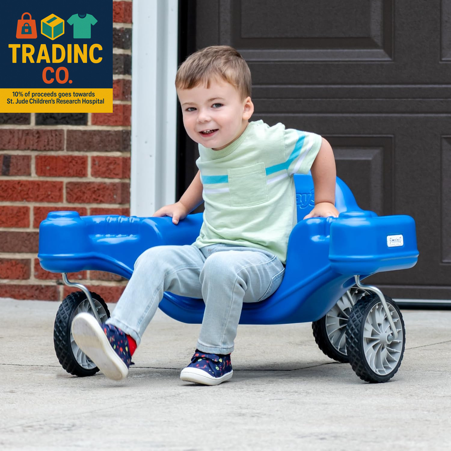 Galaxy Glider Ride-On Toy for Toddlers and Kids Ages 1-1/2 to 5 Years, 360-Degre